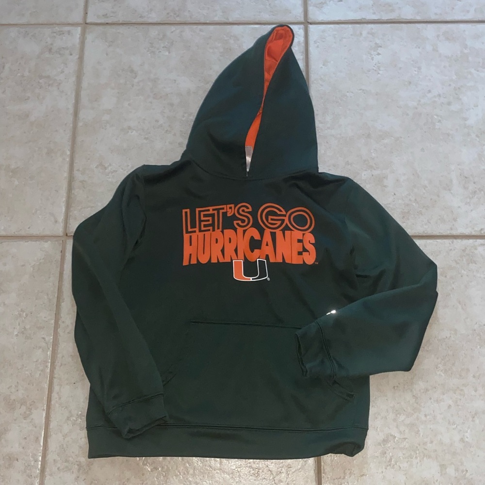 Miami Hurricanes (UM) Canes hoodie boys size large
